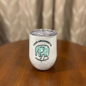 Your Argument is irrelephant Wine Tumbler